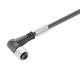 1264190300 meter 3 vinklet hun 4-pin m12 pvc lerkabel f