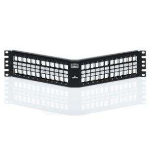 sort 2he vinklet konnekter stp utp extreme og atlas leviton til passer port 48 vinklet patchpanel