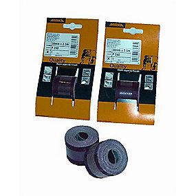 meter 5 2 a rulle - 240 korn mm 38 metalsliberulle alox mirka