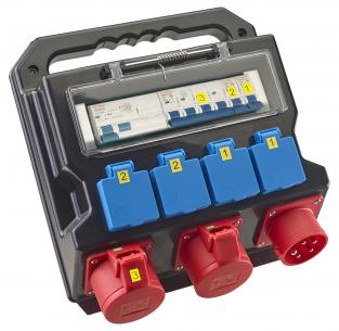 hpfi 5p 2x16a 4x230v 32a mstavle byggestr