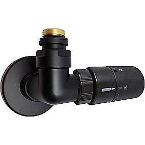 sort venstre rumtermostat med ventil bende vinkell 2 1 ventil plus rum corner kriss