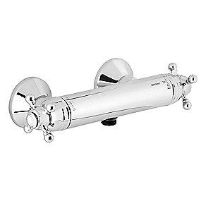 krom - ned afgang med brusetermostat tradition damixa