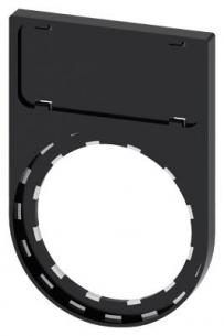 sort bunden i afrundet rammen flad 22mm holder label act sirius