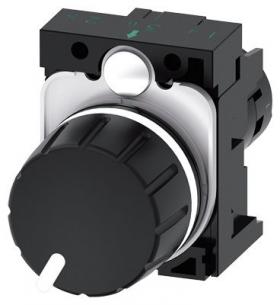 ohm 1k sort plastik rund mm 22 kompakt potentiometer act sirius