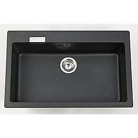 granit sort underlimning ldning nedf til n-100xl 790x500mm kkenvask k primus juvel intra