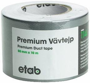 mm 50 bredde sølv premium gaffatape