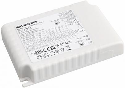 push 1-10v 2-kanal m konstantstr led-driver malmberg