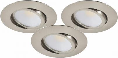 3-pak ip44 satin 3x5w led md-230 downlight