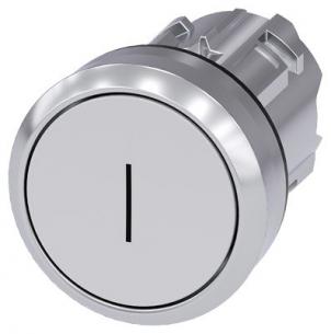 flad i inskription hvid skinnede metal rund mm 22 trykknap