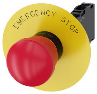 3su1100-1ha20-1fg0 skrue nc 1 no 1 holder med dstop n inskription bagplade gul med mm 40 d r trykknap paddetryk dstop n