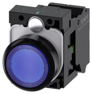 fjeder dc ac v 24 led integreret med modul led no 1 holder med flad trykknap bl lystrykknap