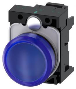 fjeder dc ac v 24 led integreret med modul led holder med glat linse bl indikatorlampe