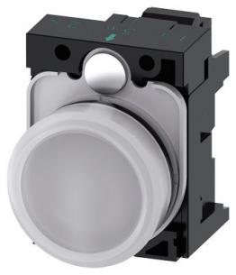 fjeder dc ac v 24 led integreret med modul led holder med glat linse hvid indikatorlampe