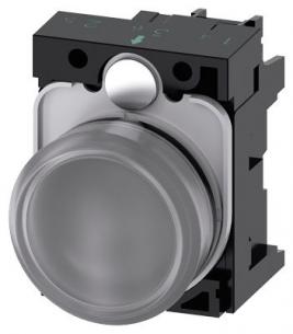 skrue dc ac v 24 led integreret med modul led holder med glat linse klar indikatorlampe