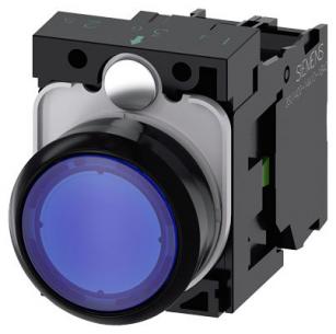 skrue ac v 110 led integreret med modul led no 1 holder med flad trykknap bl lystrykknap