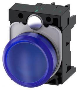 skrue ac v 110 led integreret med modul led holder med glat linse bl indikatorlampe