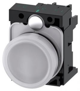 skrue ac v 110 led integreret med modul led holder med glat linse hvid indikatorlampe