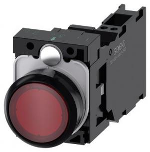 fjeder ac v 230 led integreret med modul led nc 1 no 1 holder med flad trykknap d r lystrykknap