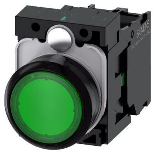 skrue ac v 230 led integreret med modul led no 1 holder med flad trykknap n gr lystrykknap