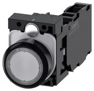 skrue ac v 230 led integreret med modul led nc 1 no 1 holder med flad trykknap klar lystrykknap