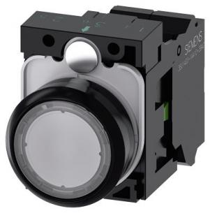 fjeder ac v 230 led integreret med modul led no 1 holder med flad trykknap klar lystrykknap