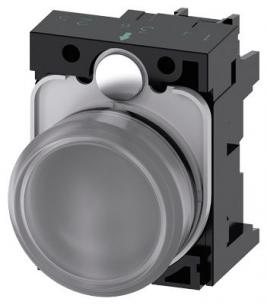 skrue ac v 230 led integreret med modul led holder med glat linse klar indikatorlampe