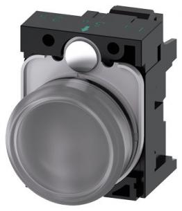 fjeder ac v 230 led integreret med modul led holder med glat linse klar indikatorlampe