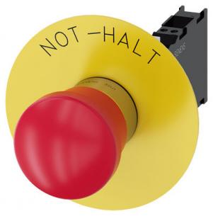 3su1150-1ha20-3fh0 fjeder nc 1 no 1 holder med dstop n inskription bagplade gul med mm 40 d r trykknap paddetryk dstop n