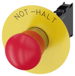 3su1150-1hb20-3fh0 fjeder nc 1 no 1 holder med dstop n inskription bagplade gul med mm 40 d r trykknap paddetryk dstop n