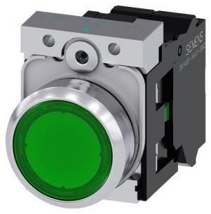 fjeder dc ac v 24 led integreret med modul led no 1 holder med flad trykknap n gr lystrykknap