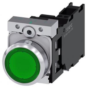 fjeder dc ac v 24 led integreret med modul led nc 1 no 1 holder med flad trykknap n gr lystrykknap