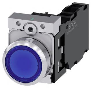 skrue dc ac v 24 led integreret med modul led nc 1 no 1 holder med flad trykknap bl lystrykknap