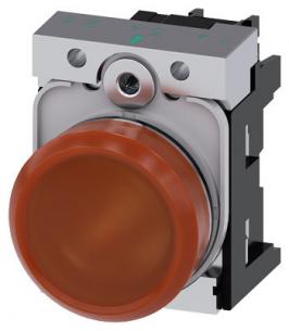skrue dc ac v 24 led integreret med modul led holder med glat linse dbrun r indikatorlampe