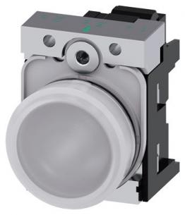 fjeder dc ac v 24 led integreret med modul led holder med glat linse hvid indikatorlampe