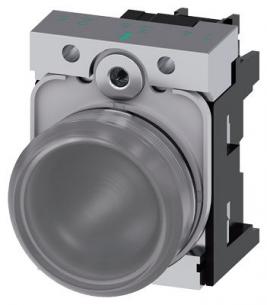 skrue dc ac v 24 led integreret med modul led holder med glat linse klar indikatorlampe