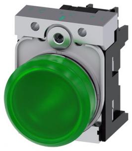 skrue ac v 110 led integreret med modul led holder med glat linse n gr indikatorlampe