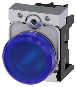 skrue ac v 110 led integreret med modul led holder med glat linse bl indikatorlampe
