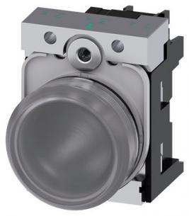 skrue ac v 110 led integreret med modul led holder med glat linse klar indikatorlampe