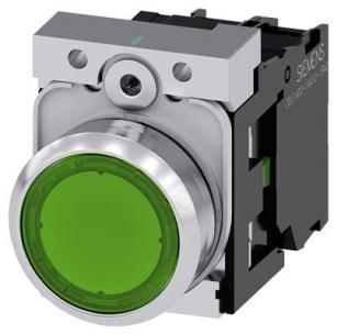 skrue ac v 230 led integreret med modul led no 1 holder med flad trykknap n gr lystrykknap
