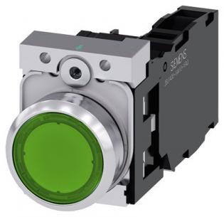 skrue ac v 230 led integreret med modul led nc 1 no 1 holder med flad trykknap n gr lystrykknap