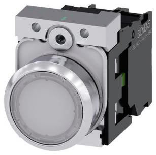 skrue ac v 230 led integreret med modul led no 1 holder med flad trykknap hvid lystrykknap