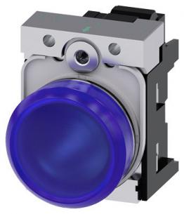 fjeder ac v 230 led integreret med modul led holder med glat linse bl indikatorlampe