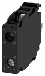 frontplade for skrue nc 1 no 1 kontaktelementer 2 med kontaktmodul