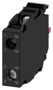 frontplade for skrue kontakter forgyldte nc 2 kontaktelementer 2 med kontaktmodul