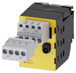 fjeder med stik 4-polet and skrue med stik 4-polet d r led 1 inputs safe 2 modul as-interface
