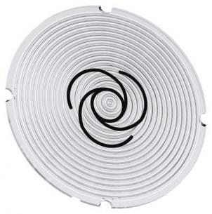 suction symbol grafisk font sort med hvid rund lystrykknap for plade inskription