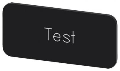 test inskription font hvid label sort 5x27mm 12 str label holder label til rkningsplade m