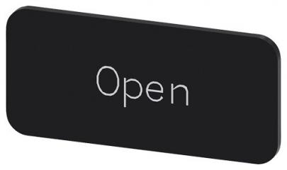 open inskription font hvid label sort 5x27mm 12 str label holder label til rkningsplade m