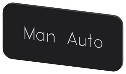 3su1900-0ac16-0ea0 auto manual inskription font hvid label sort 5x27mm 12 str label holder label til rkningsplade m