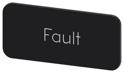 3su1900-0ac16-0ec0 fault inskription font hvid label sort 5x27mm 12 str label holder label til rkningsplade m